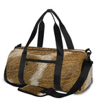 Brown Giraffe Print Gym Bag