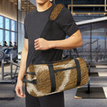 Brown Giraffe Print Gym Bag
