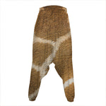 Brown Giraffe Print Hammer Pants