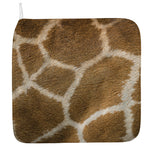 Brown Giraffe Print Hand Towel