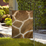 Brown Giraffe Print House Flag