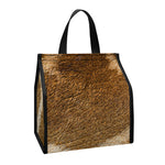 Brown Giraffe Print Insulated Lunch Tote