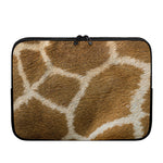 Brown Giraffe Print Laptop Sleeve