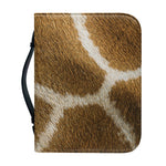 Brown Giraffe Print Leather Bible Cover