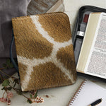 Brown Giraffe Print Leather Bible Cover