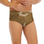 Brown Giraffe Print Men's Briefs