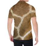 Brown Giraffe Print Men's Shirt
