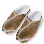 Brown Giraffe Print Mesh Casual Shoes