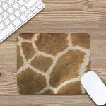 Brown Giraffe Print Mouse Pad