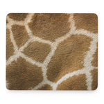 Brown Giraffe Print Mouse Pad