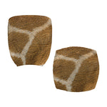 Brown Giraffe Print Office Chair Cover