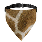 Brown Giraffe Print Over The Collar Dog Bandana
