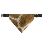 Brown Giraffe Print Over The Collar Dog Bandana