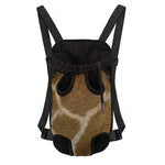Brown Giraffe Print Pet Carrier Backpack