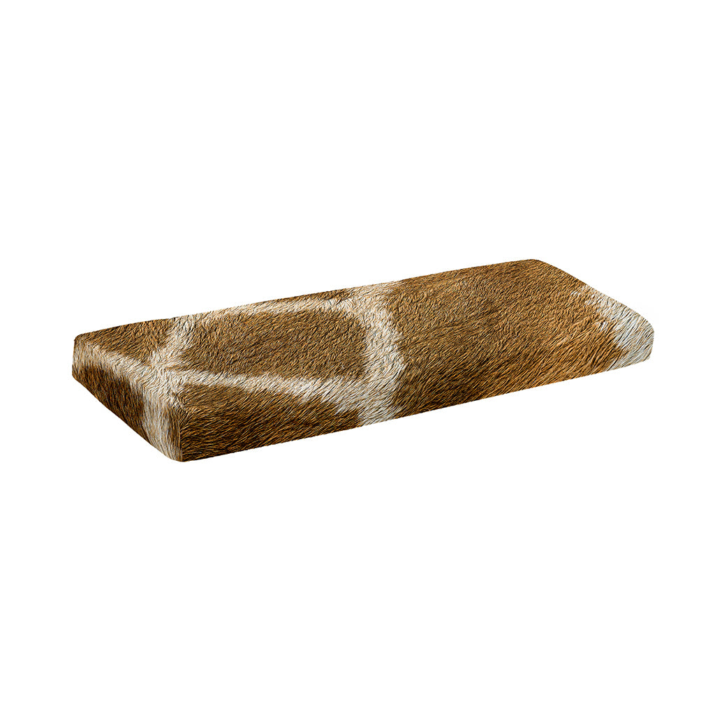 Brown Giraffe Print Piano Keyboard Cover