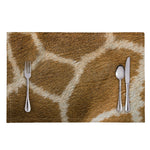 Brown Giraffe Print Placemat