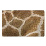 Brown Giraffe Print Polyester Doormat
