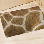 Brown Giraffe Print Polyester Doormat