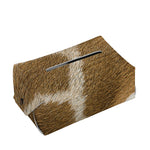 Brown Giraffe Print Rectangle Tissue Box Cover