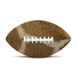 Brown Giraffe Print Rugby Ball