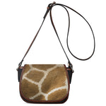 Brown Giraffe Print Saddle Bag