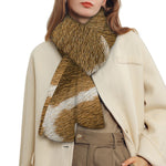 Brown Giraffe Print Scarf