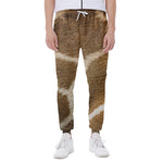 Brown Giraffe Print Scuba Joggers