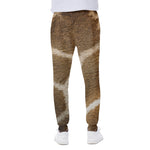 Brown Giraffe Print Scuba Joggers