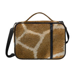 Brown Giraffe Print Shoulder Strap Bible Bag