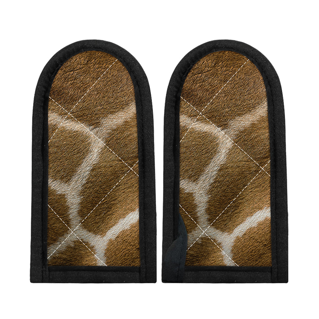 Brown Giraffe Print Skillet Handle Cover