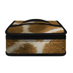 Brown Giraffe Print Small Lunch Bag