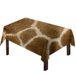 Brown Giraffe Print Tablecloth