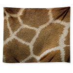 Brown Giraffe Print Tapestry