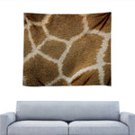 Brown Giraffe Print Tapestry