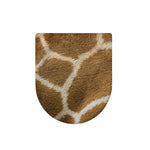 Brown Giraffe Print Toilet Lid Cover