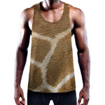 Brown Giraffe Print Training Tank Top