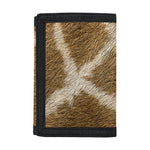 Brown Giraffe Print Trifold Wallet