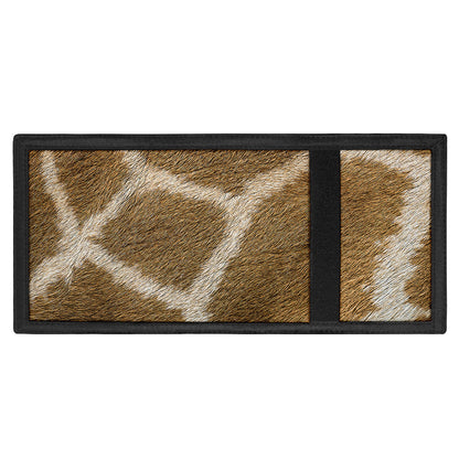 Brown Giraffe Print Trifold Wallet
