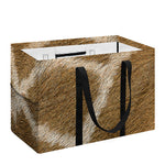 Brown Giraffe Print Utility Tote Bag