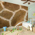 Brown Giraffe Print Wall Sticker