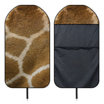 Brown Giraffe Print Waterproof Car Seat Cover