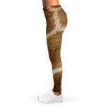 Brown Giraffe Print Women's Leggings