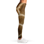 Brown Giraffe Print Women's Leggings