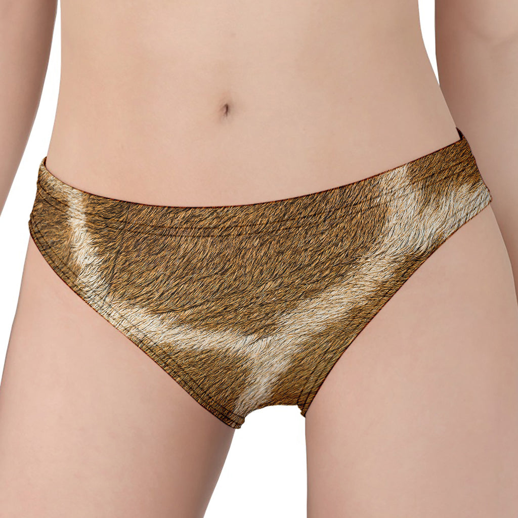 Brown Giraffe Print Women's Panties