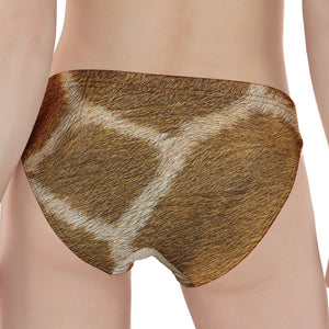 Brown Giraffe Print Women's Panties