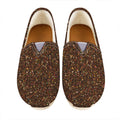 Brown (NOT Real) Glitter Print Casual Shoes