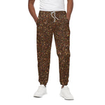 Brown Glitter Artwork Print (NOT Real Glitter) Cotton Pants