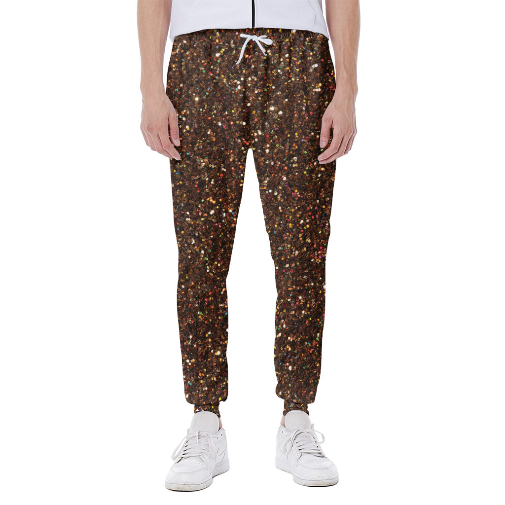 Brown Glitter Artwork Print (NOT Real Glitter) Scuba Joggers