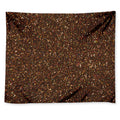 Brown (NOT Real) Glitter Print Tapestry