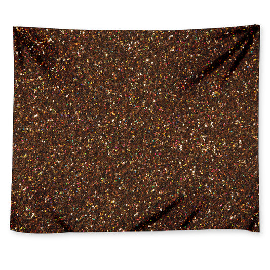 Brown Glitter Artwork Print (NOT Real Glitter) Tapestry